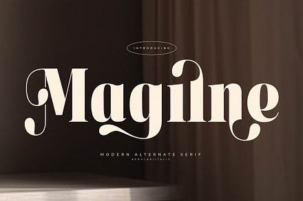 Magilne Modern Alternate Serif, a Serif Font by Letterena Studios
