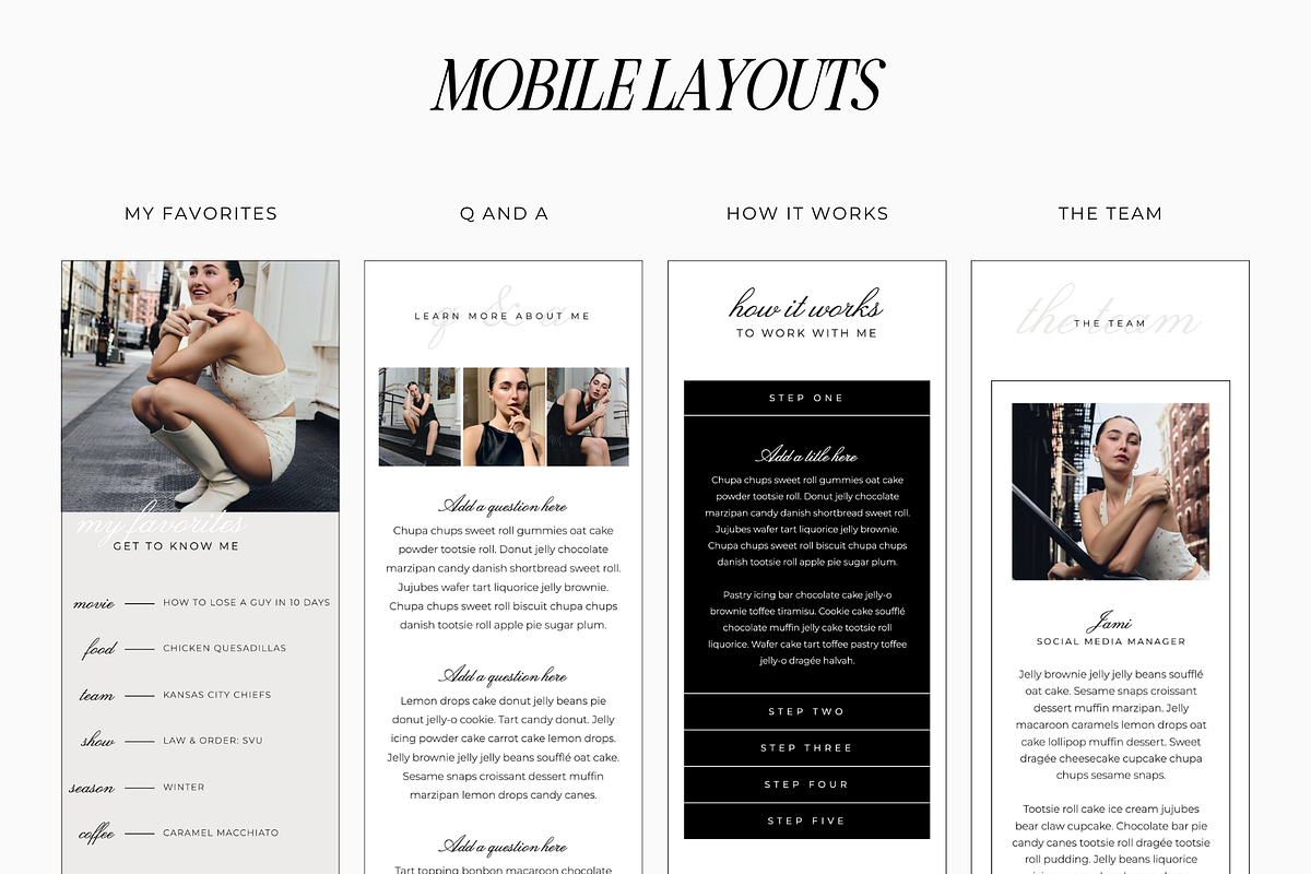 About Page Showit Add On Templates, a Websites & App Template by Blush Created (Photo 7 of 10)