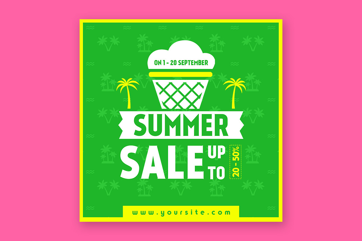 Summer Social Media Banner, a Social Media Template by Rafoz (Photo 2 of 3)