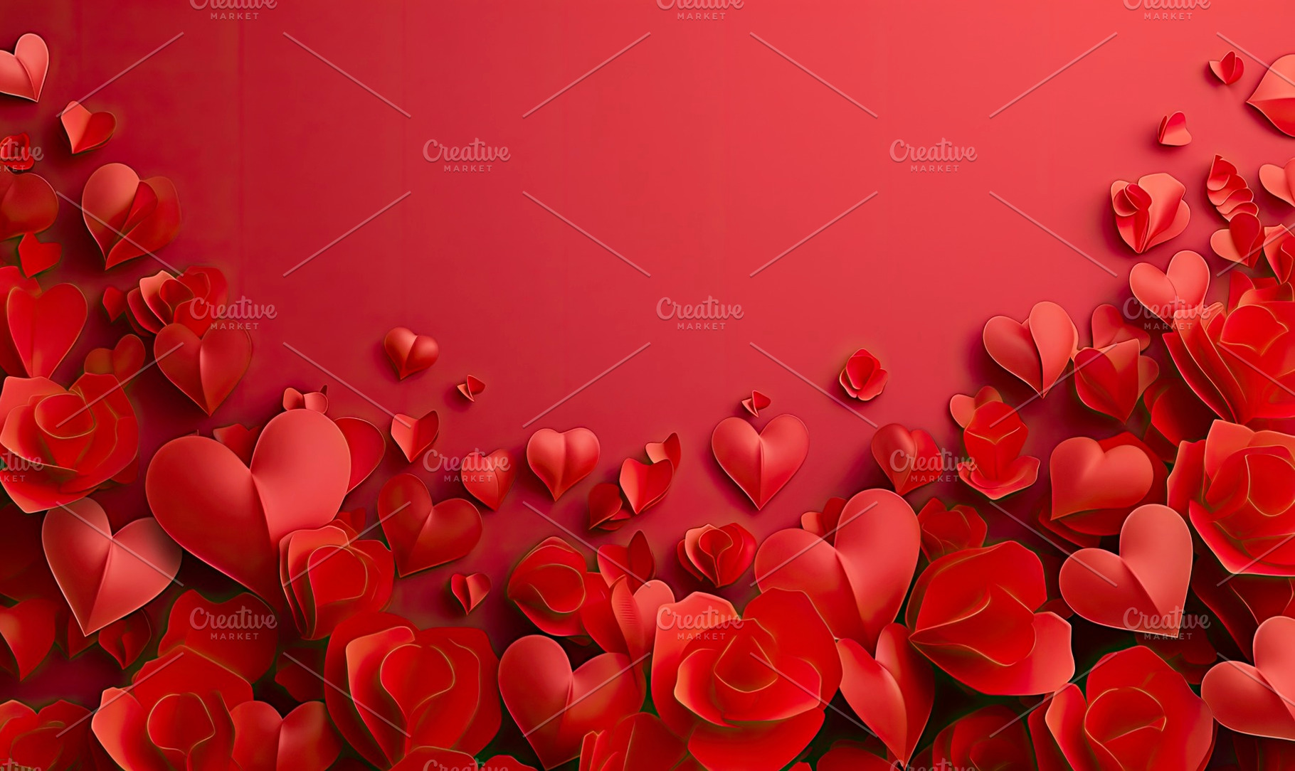 A large geometric heart surrounded b, a Photo by LOGOCREATIVE