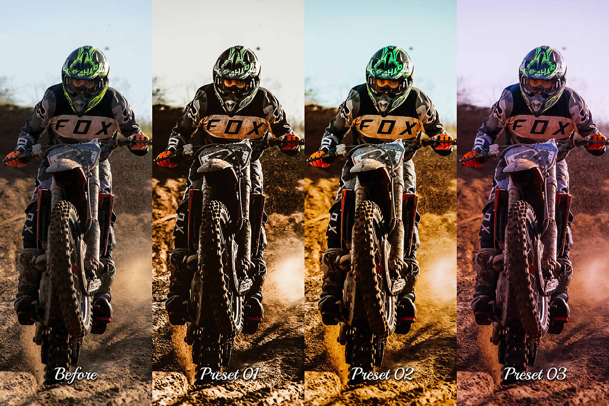 30 Motorcycle Photoshop Collection, an Action Add-On by 3Motional (Photo 7 of 11)