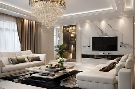 Luxury Penthouse living room image, an Architecture Photo by ComfortQ