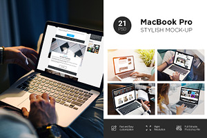 MacBook Screen Mock-Up / 21 PSD