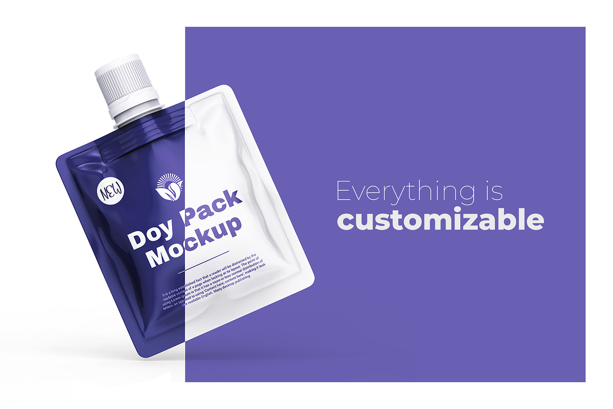 Doy Pack PSD Pouch Packaging Mockup, a Packaging Mockup by Ram Studio LLC (Photo 6 of 11)