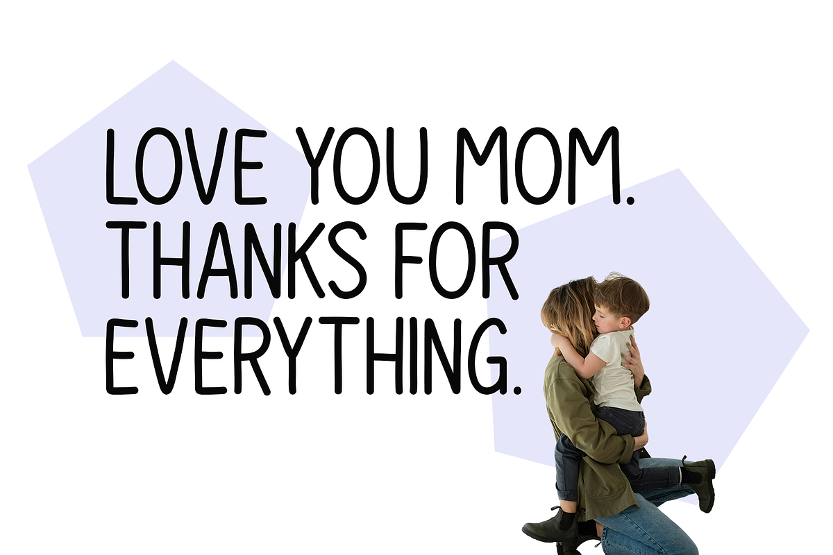 Happy Mother Typeface, a Handwritten Font by Seemly Fonts (Photo 2 of 4)