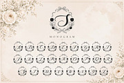 Savitri Flower Monogram, a Handwritten Font by Yoga Letter (Thumbnail 4 of 6)