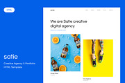 Satie - Creative Agency & Portfolio, a HTML Template by gracethemes_st (Thumbnail 1 of 4)