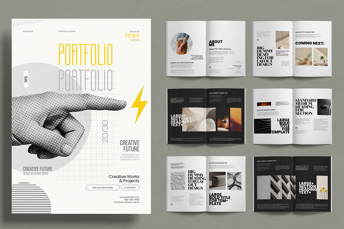 Creative Portfolio Brochure Template, a Brochure Template by ContestDesign (Photo 1 of 3)