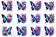 Butterfly Flowers Sublimation PNG, an Illustration by RobertsArt (Thumbnail 6 of 7)