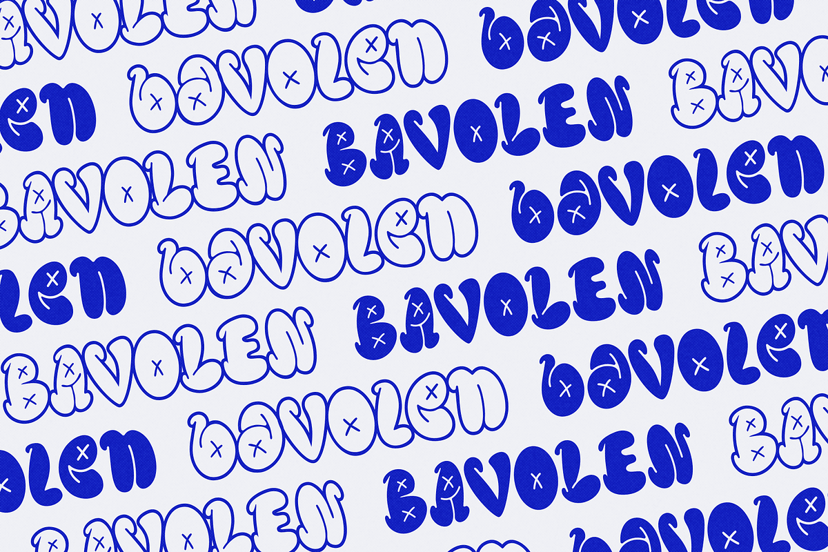 Bavolen - Bubble Graffiti Font, a Font by Indotype Foundry (Photo 3 of 10)