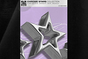 Chrome Stars Collection - 34 Png, an Object Graphic by Hainz Studio (Thumbnail 5 of 10)