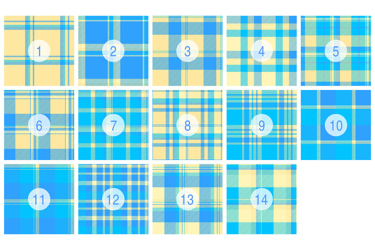 #246 Summer Checkered Patterns, a Pattern Graphic by Plaid4You (Photo 2 of 5)