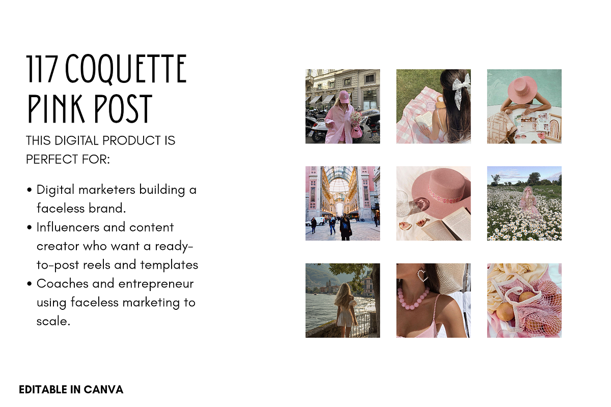 50 Aesthetic Canva Design Template, a Social Media Template by thecyella.co (Photo 6 of 6)