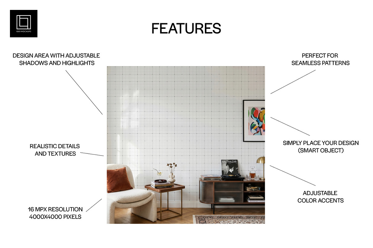 Modern Wallpaper Mockup PSD, a Household Mockup by 1001 mockups (Photo 2 of 12)