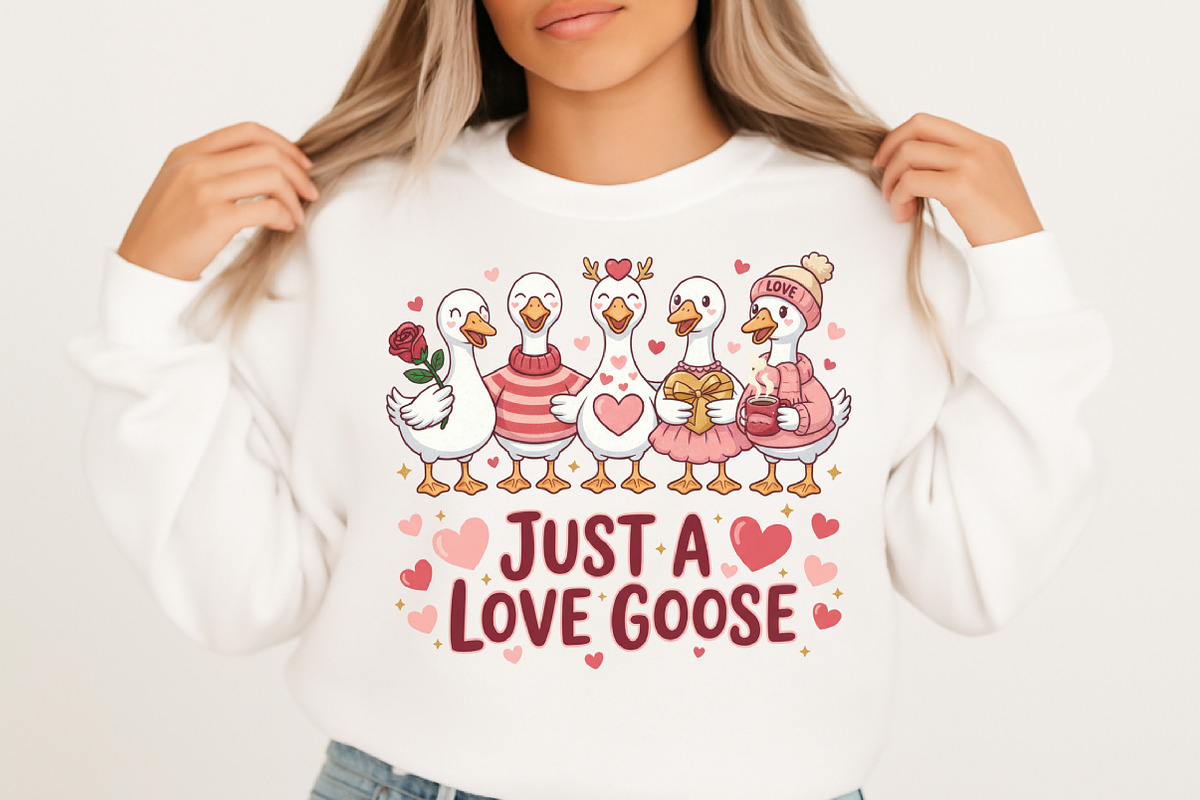 Just a Love Goose Png, Funny Valenti, an Illustration by Designking (Photo 4 of 6)