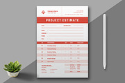 Invoice Project Estimate, a Stationery Template by MightyDesign (Thumbnail 1 of 8)