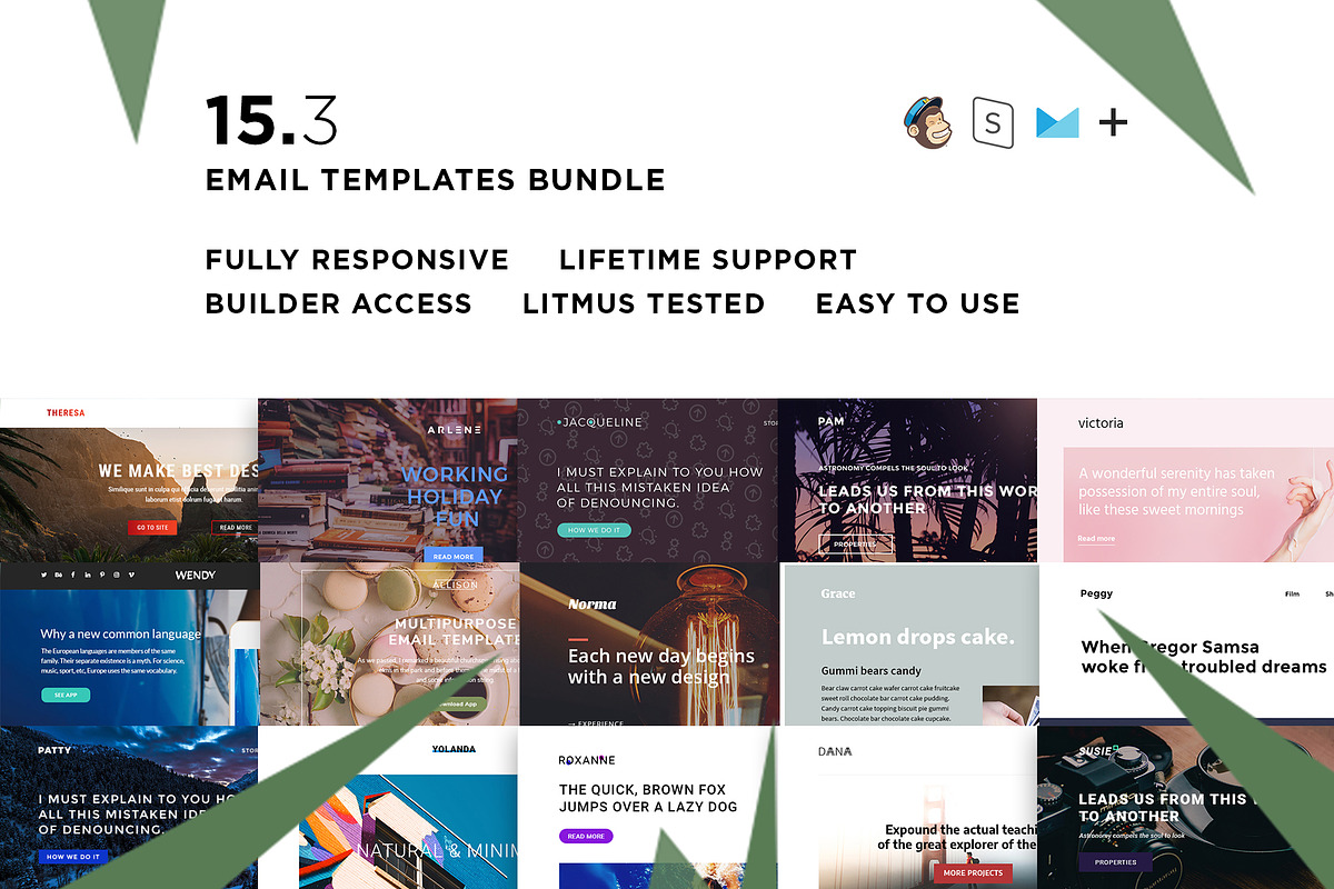 15 Email templates bundle III, an Email Template by ThemesCode