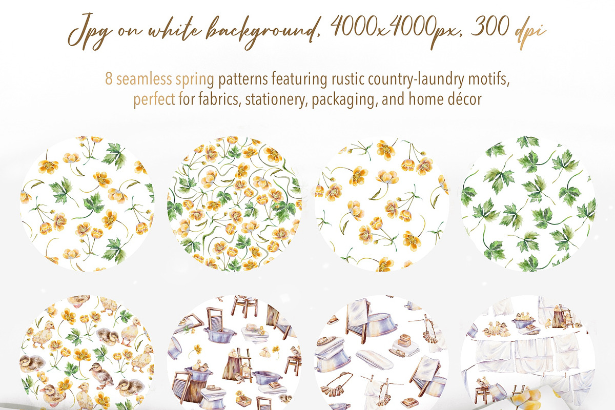 Spring Rustic Laundry Aesthetic, an Object Illustration by Shabbypie (Photo 4 of 5)