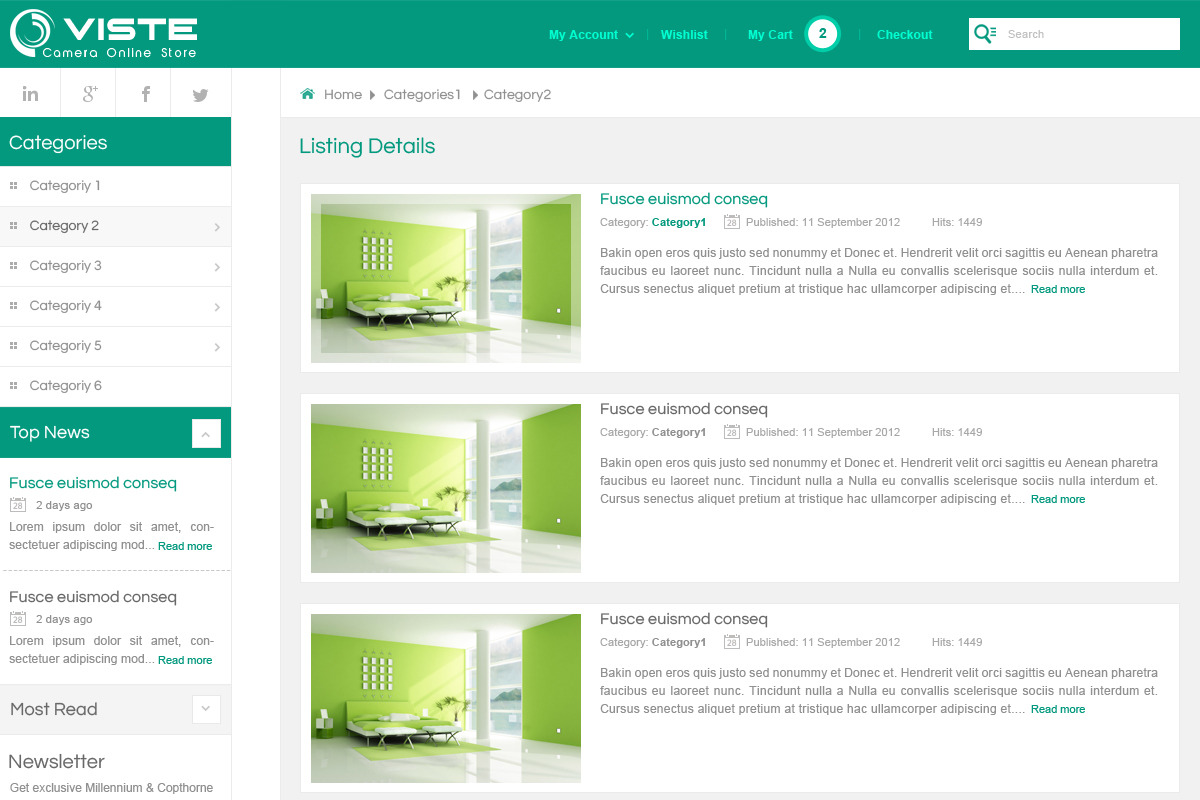 SJ Viste with VirtueMart supported, a Websites & App Template by YouTech (Photo 3 of 5)