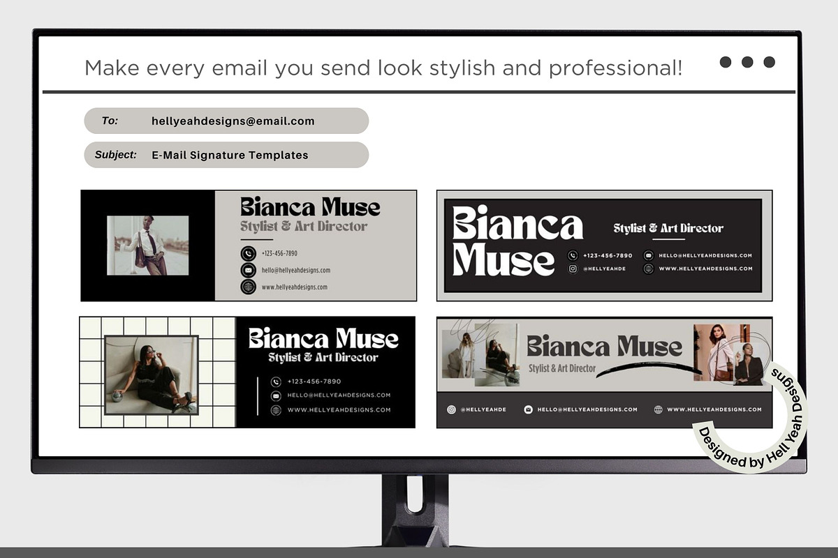 Monochrome Muse Starter Branding Kit, a Branding & Logo Template by Hell Yeah Designs (Photo 14 of 16)