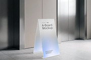 A-Board Sign Mockup, an Advertising Mockup by Mockup Cloud (Thumbnail 1 of 2)