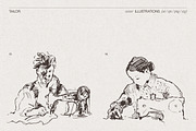 Artisan Tailor Sketch Illustrations, a Person Illustration by TheMountBirdStudio (Thumbnail 5 of 6)