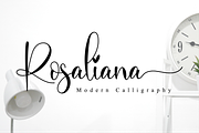 Rosaliana Script, a Script Font by Nissa Studio (Thumbnail 1 of 12)