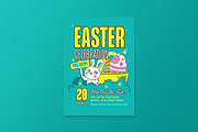 Retro Easter Egg Flyer, a Flyer Template by Aiyari Graphic (Thumbnail 1 of 3)