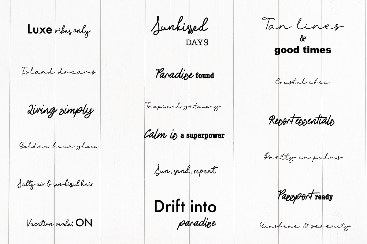 Tropical Vibes Lettering Pack, an Object Graphic by Digitaliya (Photo 8 of 11)