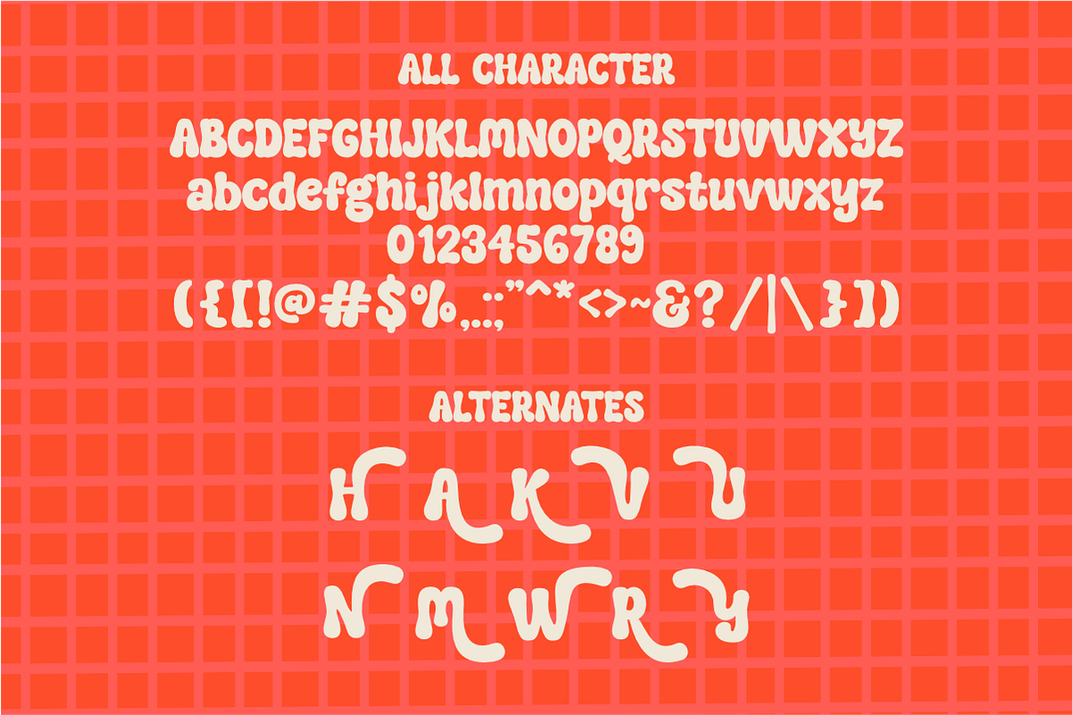 Sunday Dreams - Retro Groovy Font, a Handwritten Font by SaktiAvellin (Photo 7 of 8)