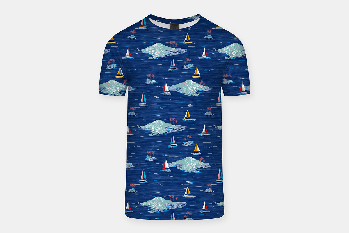 Island Pattern - Seamless Print, a Pattern Graphic by Talip Memis (Photo 6 of 6)