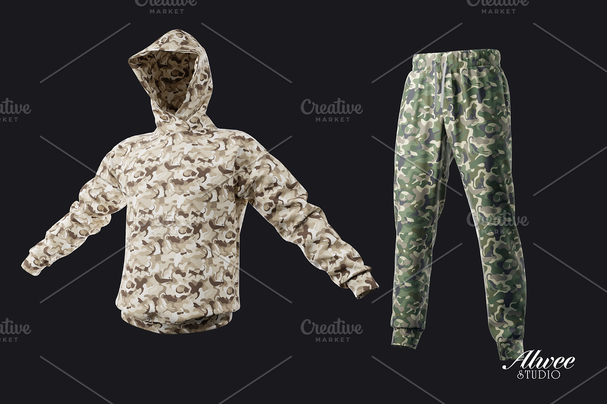Cat Camo Seamless Vector Pattern Set, a Pattern Graphic by Alwee Studio (Photo 7 of 7)