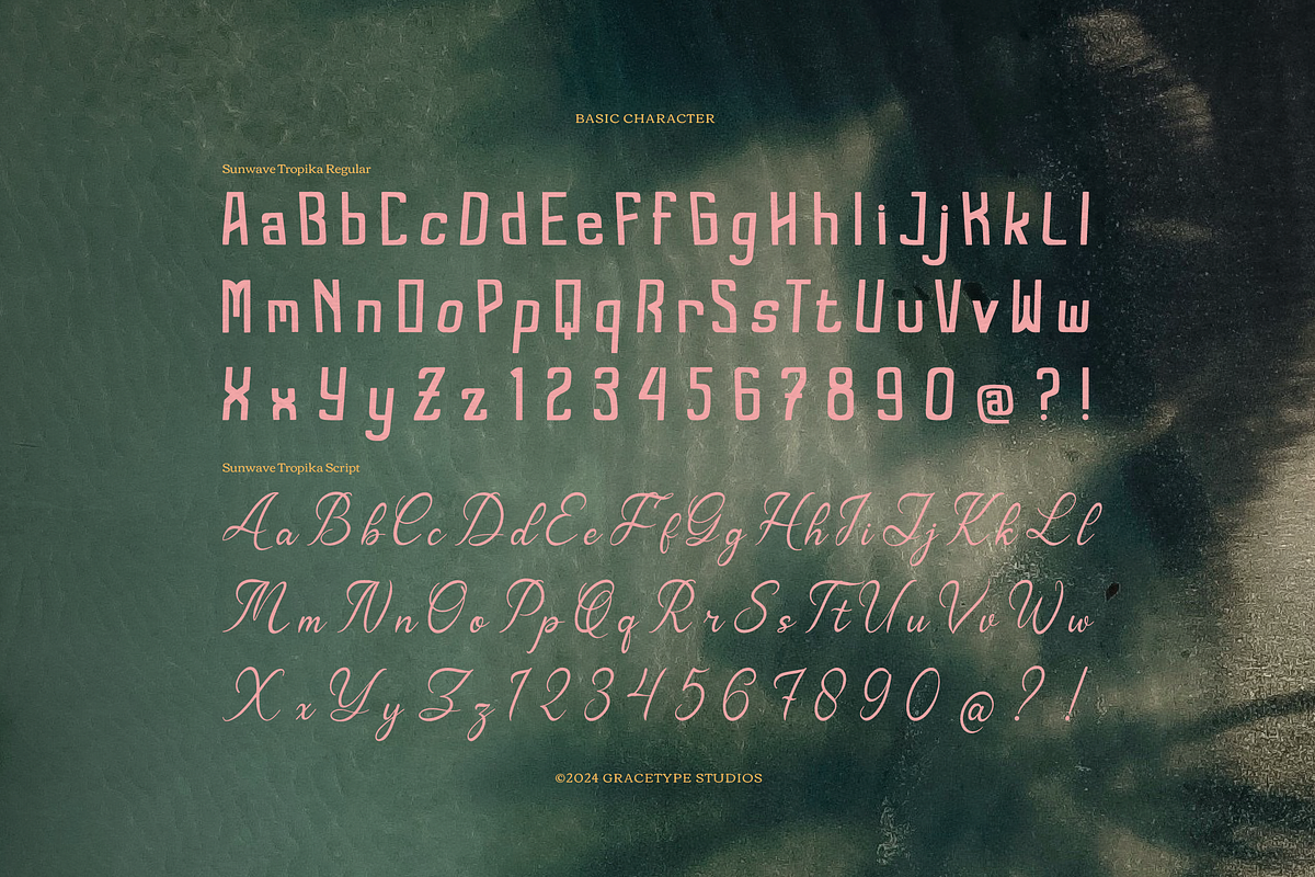 Sunwave Tropika Bay Hand Drawn Duo, a Handwritten Font by gracetype_studio (Photo 10 of 12)