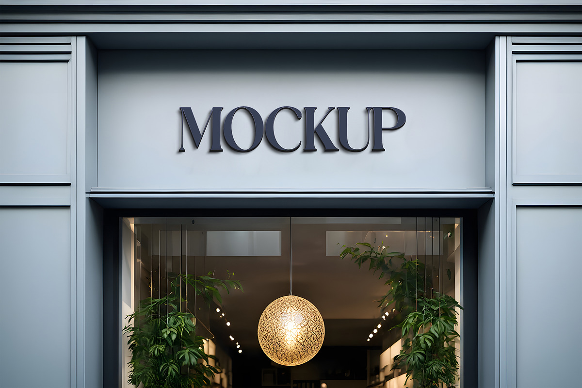 Logo Mockup Facade Sign, a Mockup by GenesisCreativeCo (Photo 3 of 3)