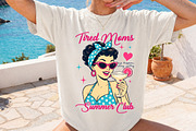 Tired Moms Summer Club, Trendy Funny, a Person Illustration by Libby Wishes (Thumbnail 2 of 5)