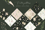Books and Flowers. Vector patterns, a Pattern Graphic by HmarkaShop (Thumbnail 2 of 6)