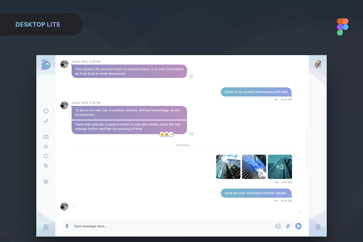 Uny Chat v1.0 - Figma Template, an App Template by emagweb (Photo 10 of 39)