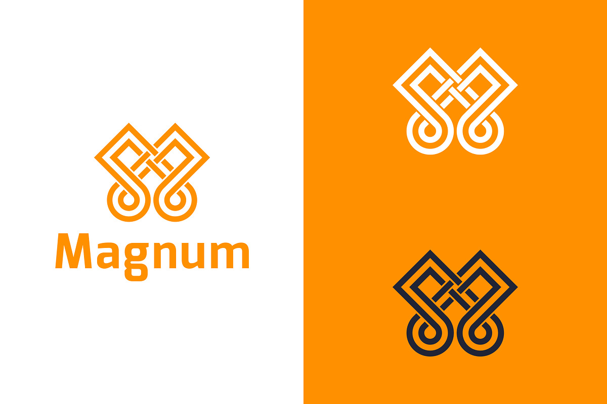 Magnum - Letter M Logo Template, a Branding & Logo Template by Graplick (Photo 1 of 2)