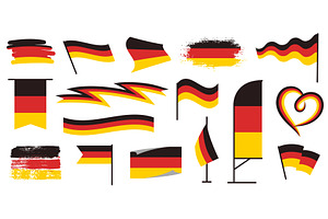 German flags. Germany banner design, an Object Illustration by winwin.art