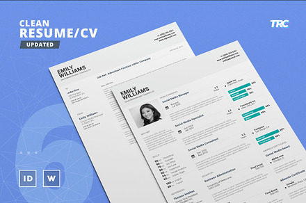 Clean Resume/Cv Template Volume 6