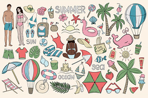 Summer Doodles Set