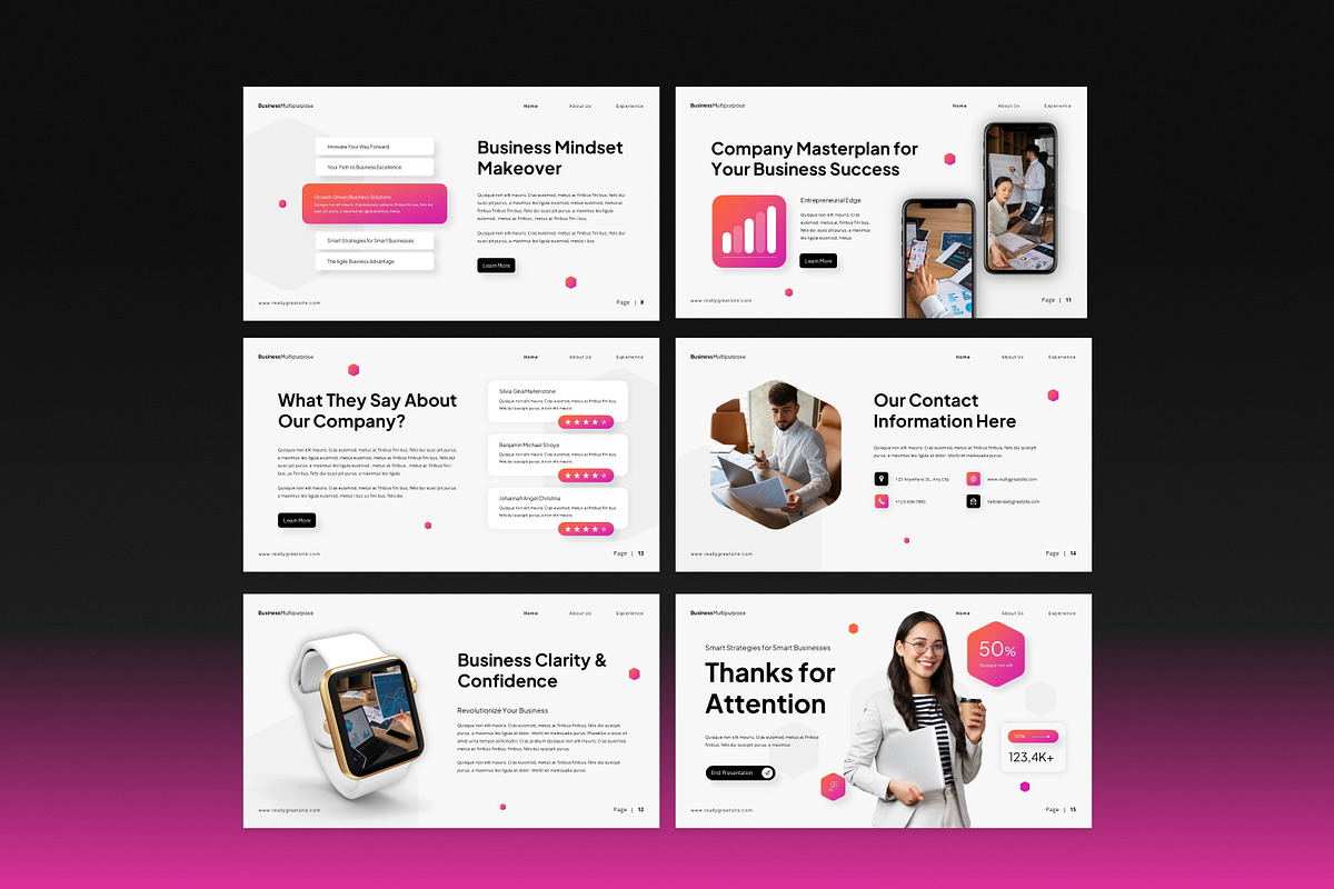 Business Multipurpose Presentation preview 7