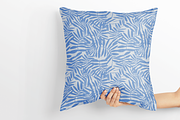 Blue Tropical Leaf Pattern, a Pattern Graphic by Bonfloret Studio (Thumbnail 2 of 3)