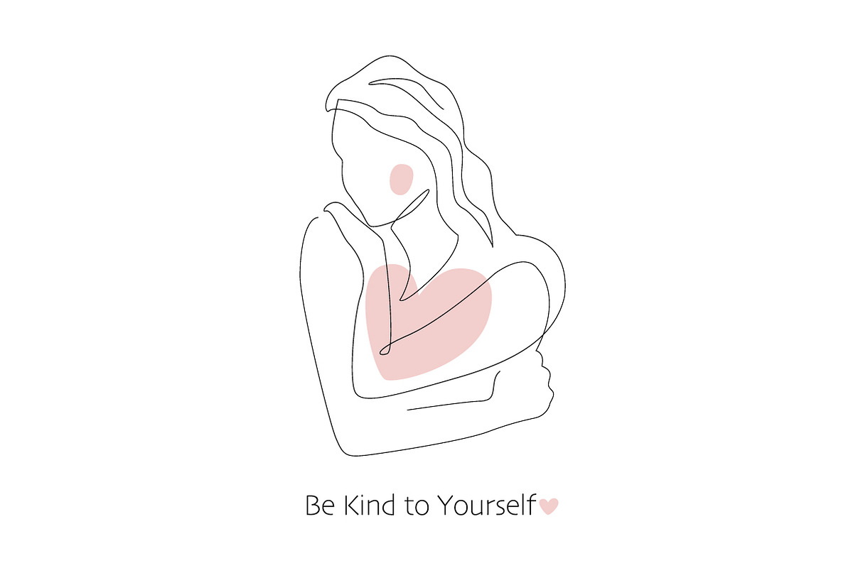 Self care, love your body concept., a Healthcare Illustration by Toltemara