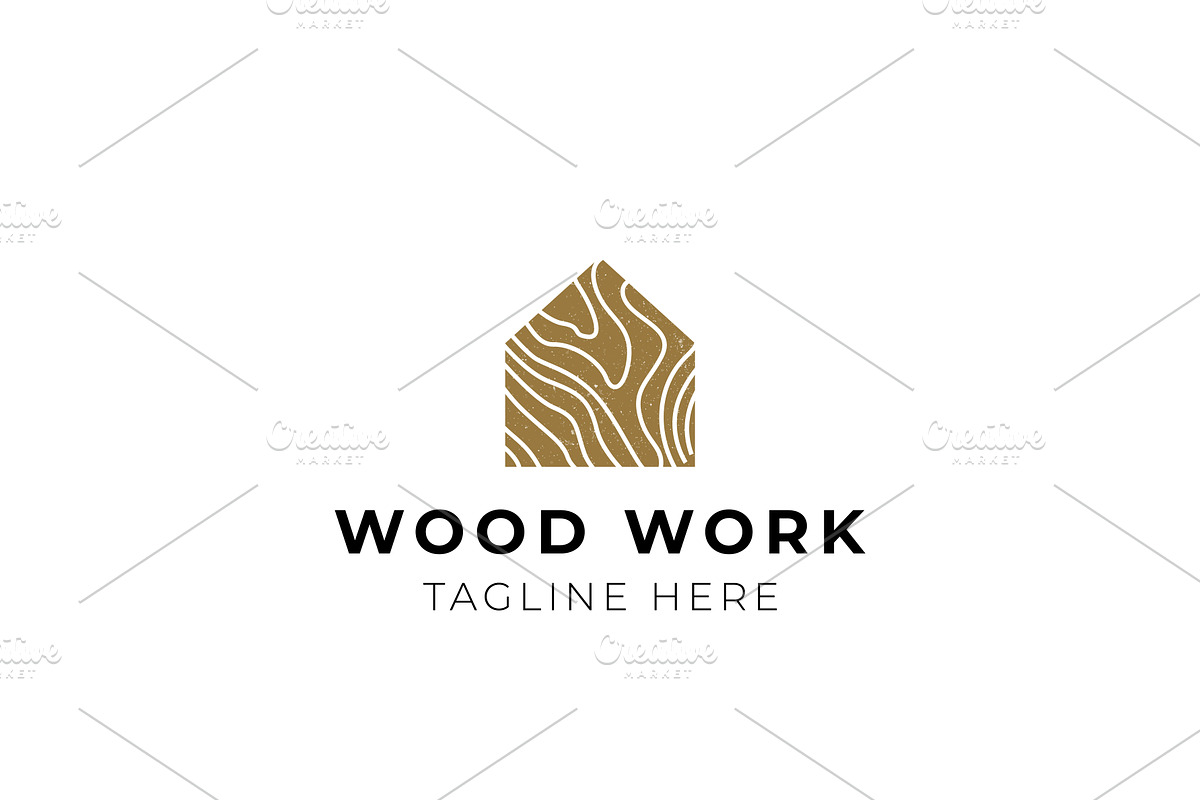 Wood Work Capenter Indusrty Logo