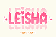 Leisha - Baby Font Types, a Font by KiddoGlyphs Studio (Thumbnail 1 of 3)