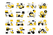 Business Marketing Illustrations set, a Work Illustration by StonePic (Thumbnail 4 of 6)