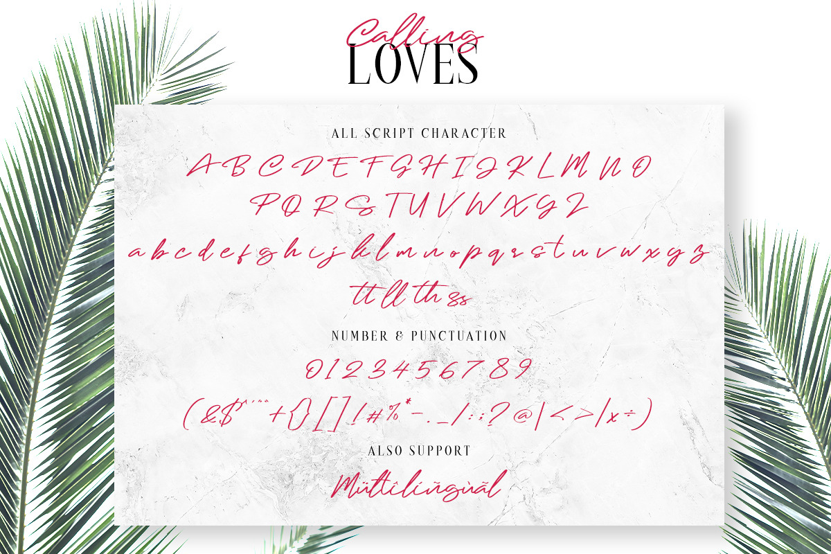 Calling Loves - Font Duo, a Script Font by din-studio.com (Photo 9 of 11)