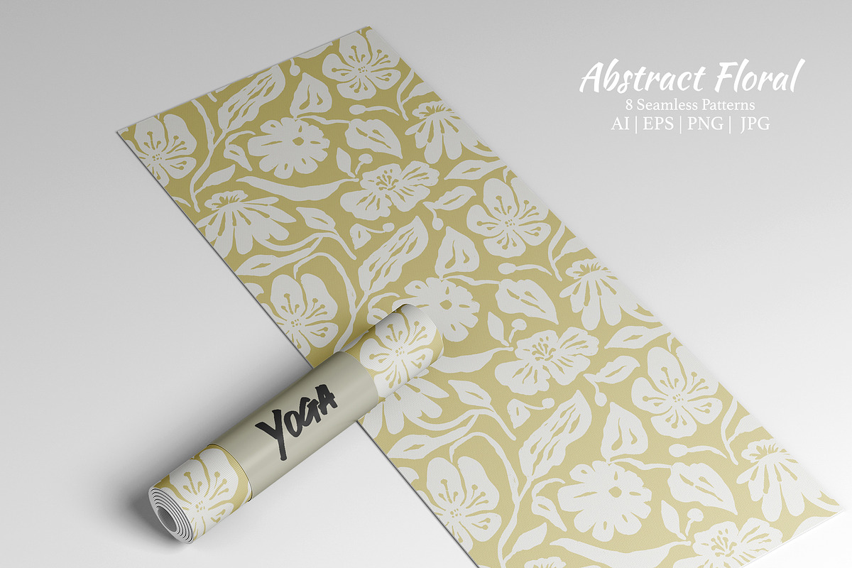 Organic Ink Abstract Floral Pattern, a Pattern Graphic by Rose Design (Photo 2 of 10)