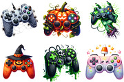 Halloween Gaming Controllers Sublima, an Illustration by DreamArtGraphic (Thumbnail 4 of 5)